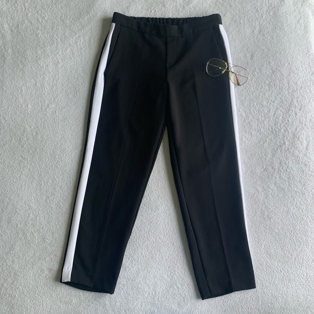 Black Striped Pants
